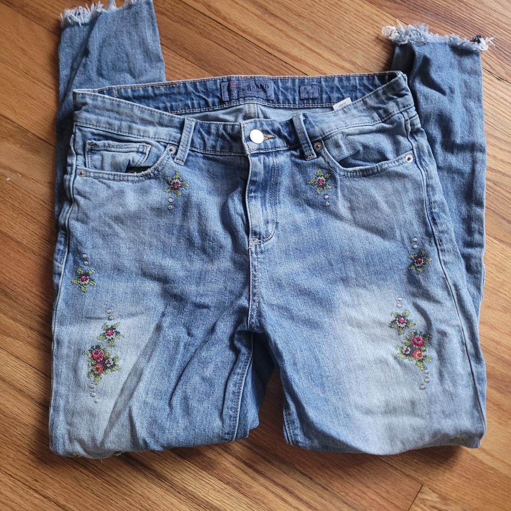 Lucky Brand Light Blue Embroidered Jeans